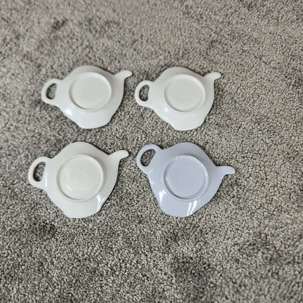 Keller-Charles Tea‎ Bag Rests Melamine Nature Bird Lighthouse Set of 4